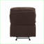 Fauteuils inclinables inclinables et oscillants Arcadia Inclinaison | Chocolat | Microfibre