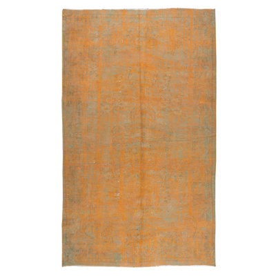 5x8.7 Ft Hand Knotted Turkish Wool Rug for Contemporary Interiors
