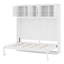 Lit escamotable en bois avec armoires supérieures, conception pliable peu encombrante-1086208194-1086208199