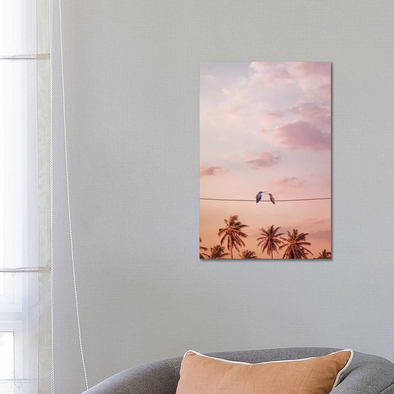 Hummingbirds In Love by Jonas Loose - Wrapped Canvas Print, 66.04 cm H x 45.72 cm W x 3.175 cm D