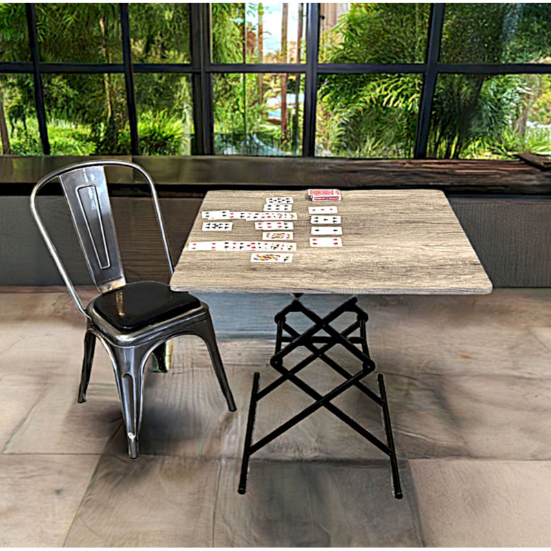 Adjustable Height Card Table