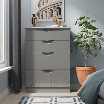 Bernab 77 cm W Chest of 4 Drawers