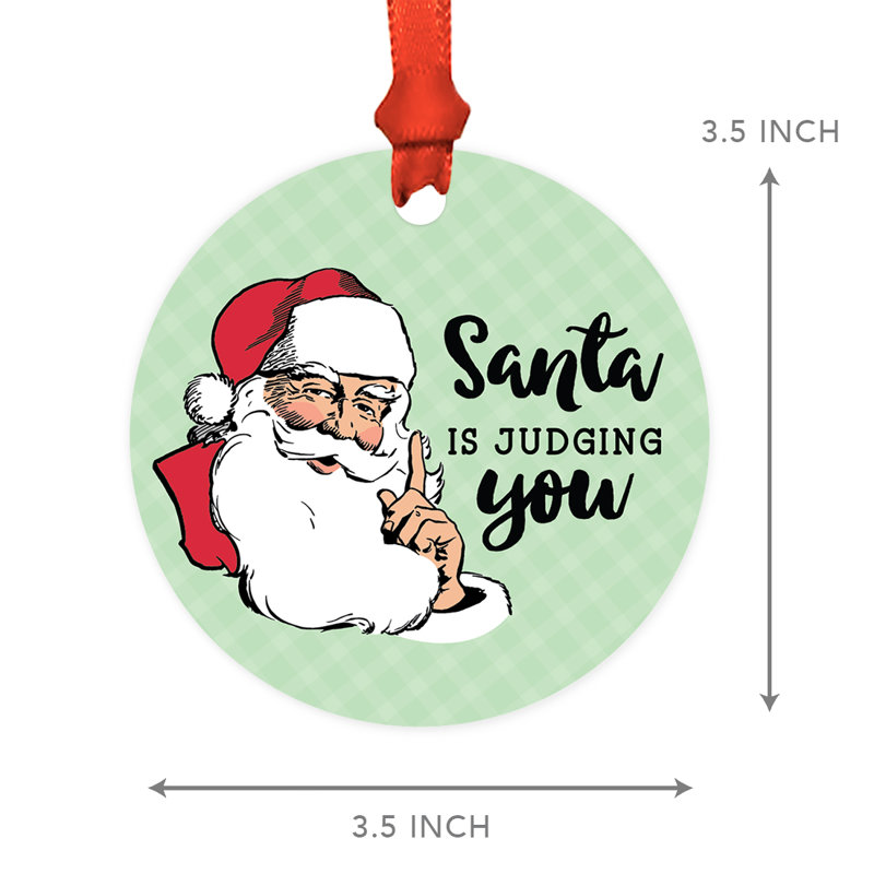 Ornement en forme de père Noël rétro, Oui