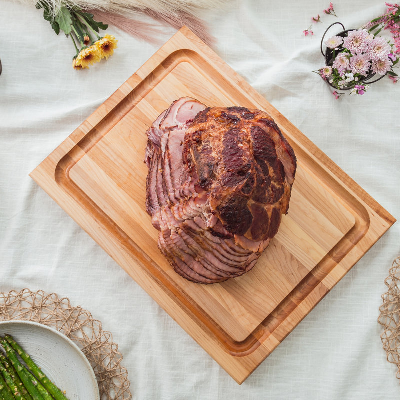 Maple Wood Reversible Cutting Board with Juice Groove