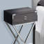 Table d'appoint, table de bout, table de bout, table de chevet, lampe, tiroir de rangement, salon, chambre à coucher