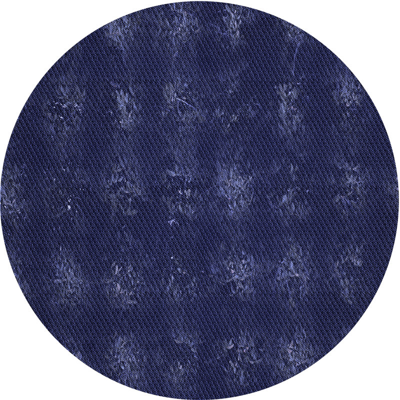 Abstract Indoor Rug, Round 6'
