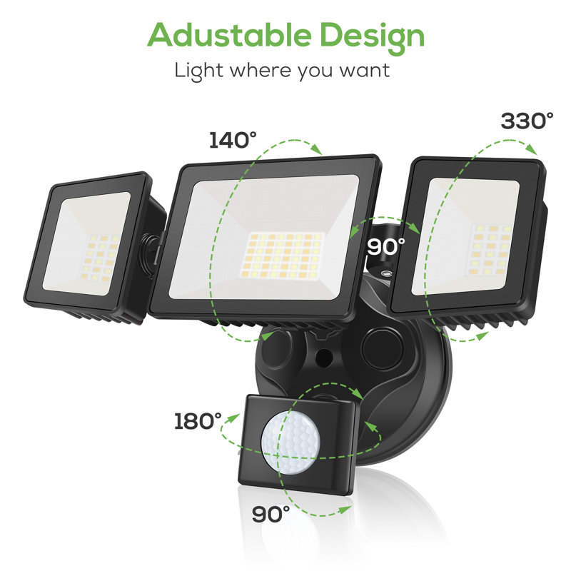 40-Watt LED Dusk to Dawn Outdoor Security Flood Light with Motion Sensor