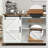 58'' Farmhouse Gourd Feet Sideboard,Coffee Bar