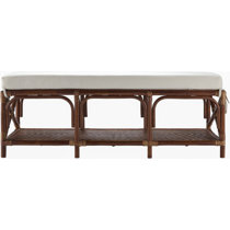 FORT MYERS 3 section entryway bench with storage