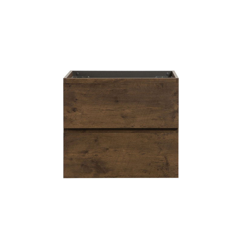 Base de meuble-lavabo simple 23,8 po seulement, Noyer