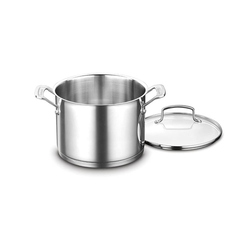Cuisinart 6-Quart Stainless Steel Stockpot with Glass Lid