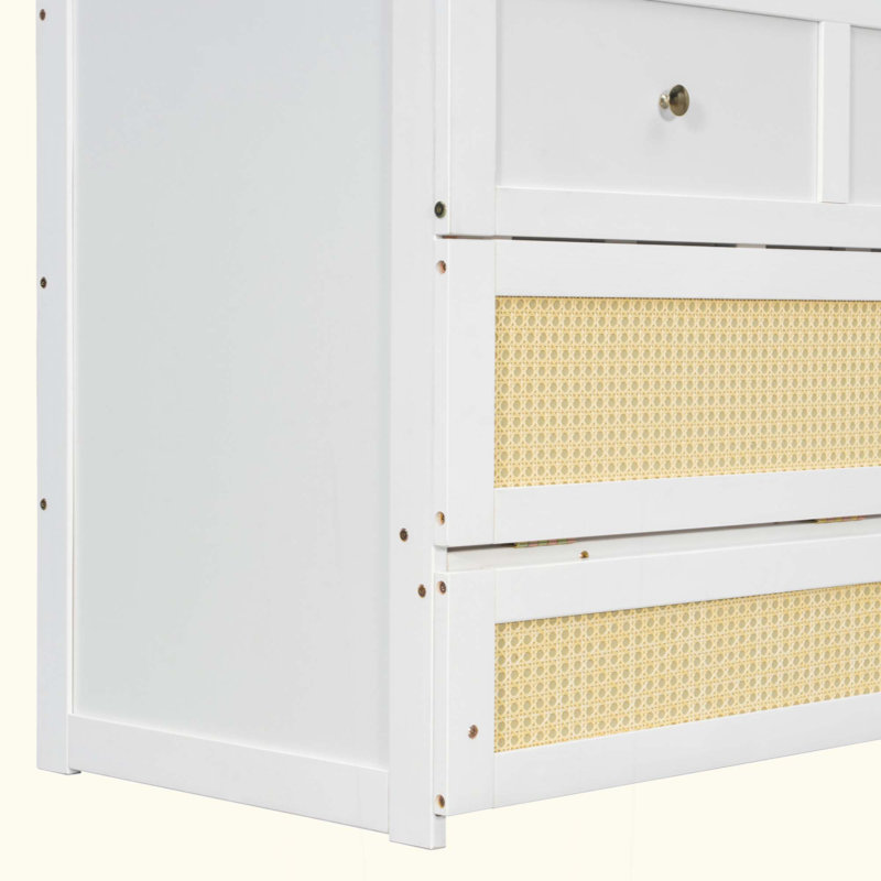 Lit escamotable avec grands tiroirs Murphy, Blanc