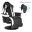 Inbox Zero Adjustable Reclining Ergonomic Swiveling PC & Racing Game Chair with Built-in Speakers and Footrest-188314220