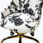 Chaise de bureau en tissu imprimé