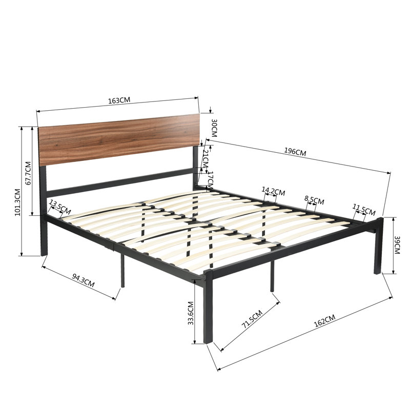Hoko EU Kingsize - 160 X 200 Cm Bed