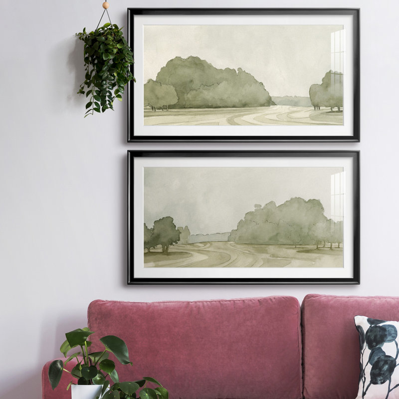 On Course I - reproduction encadrée de qualité supérieure - prête à être accrochée, Noir, H 22,5 po x l 42,5 po x P 1 po