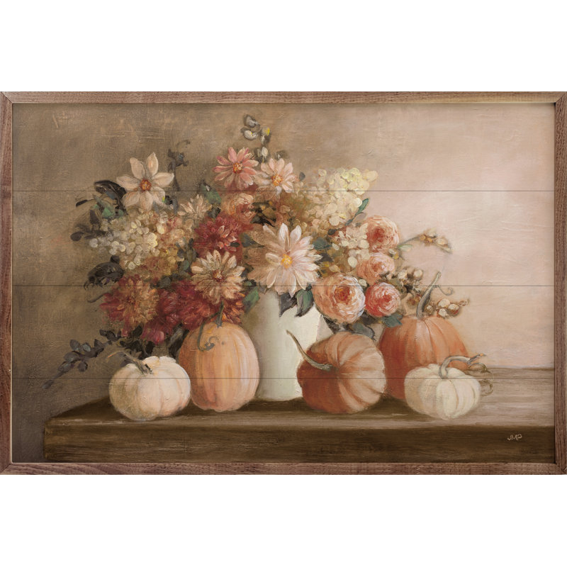 «Harvest Bouquet Pomegranate» par Julia Purinton, H 10 po x l 16 po x P 1 po