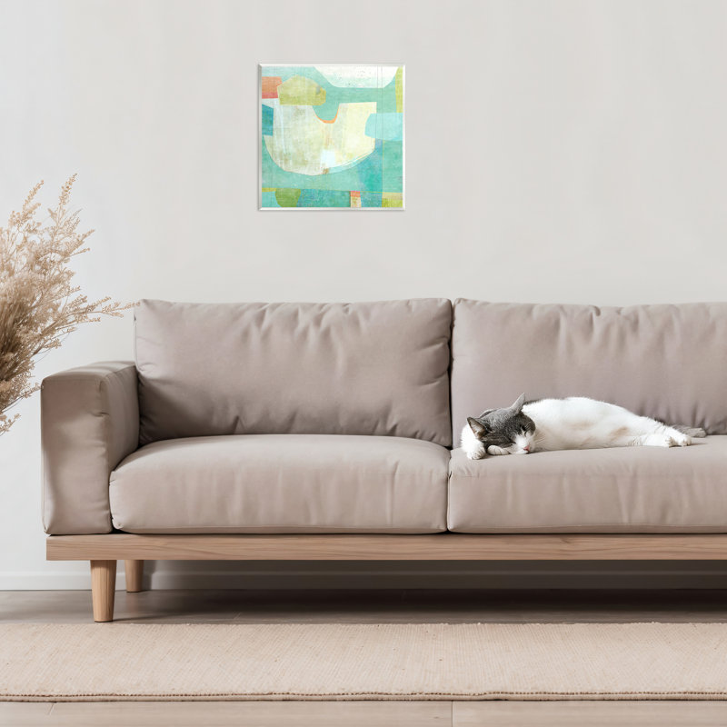 Aqua Pool Abstraction Wall Plaque, design by Suzanne Nicoll