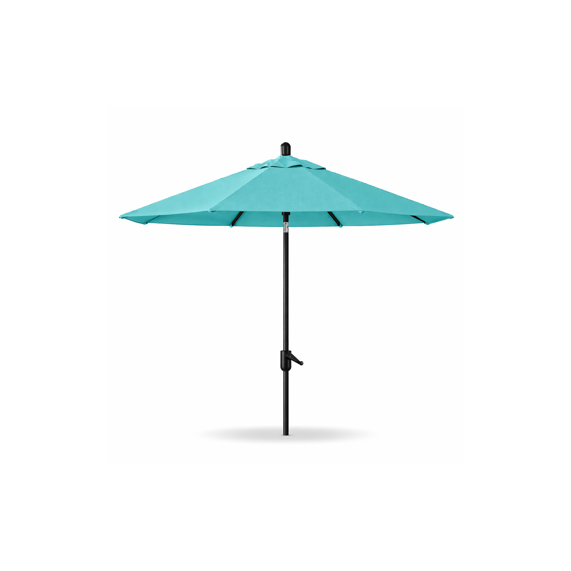 Natalie 8' 8" Market Sunbrella® Umbrella, Antique Bronze, Canvas Aruba Sunbrella® Canvas
