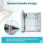 65mm W 60mm H Medicine Cabinet Mirror 3 Adjustable
