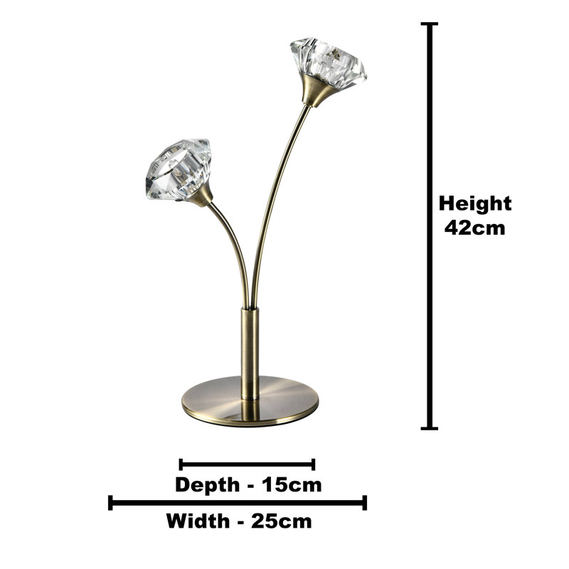 Aaruhi Novelty Lamp, Antique Brass