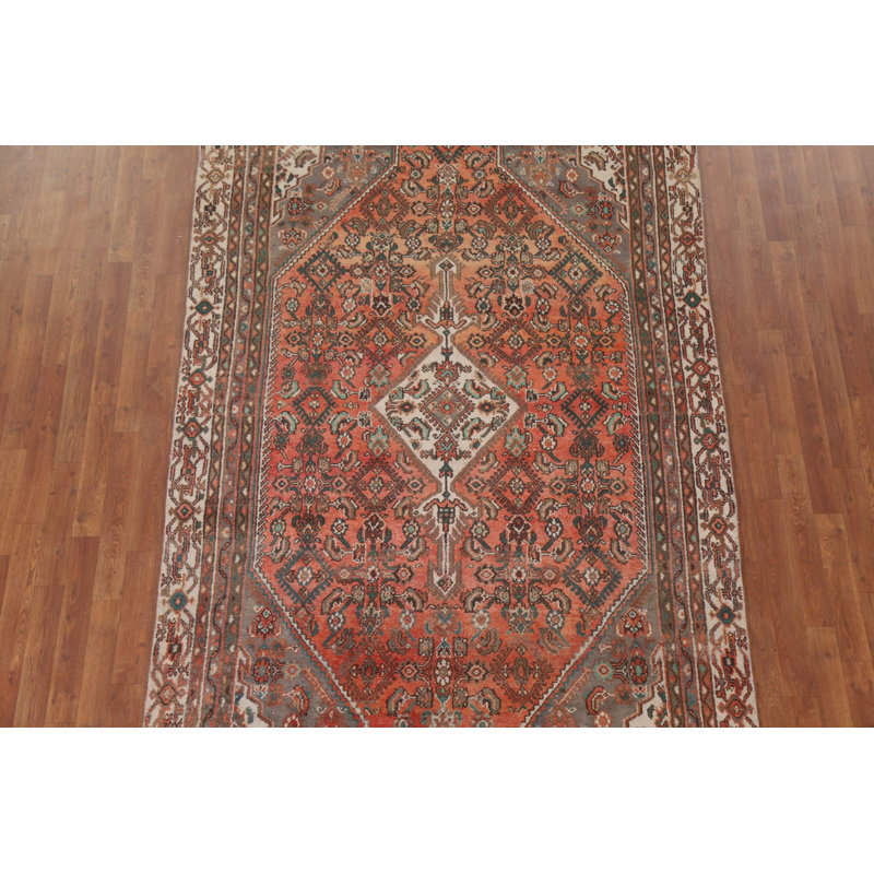 Tapis traditionnel rétro géométrique 6 x 9