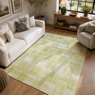 Tapis rayé Villers AMF2517 de qualité supérieure, lavable à la machine