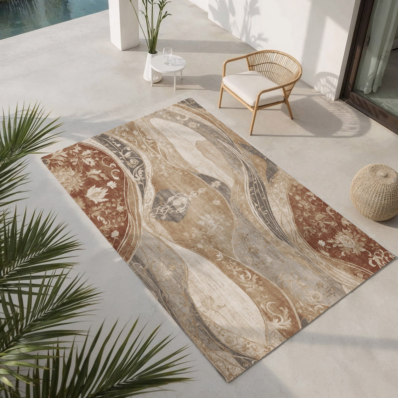 Tapis intérieur et extérieur Luminous Mirage, Rectangle 9 pi x 12 pi