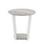 Table de bout ronde avec tablette grise de style contemporain. Fabriqué. 20dia. X H 20,5 po Rehaussez le décor de votre maison. Assemblage requis Gris. . Améliorez