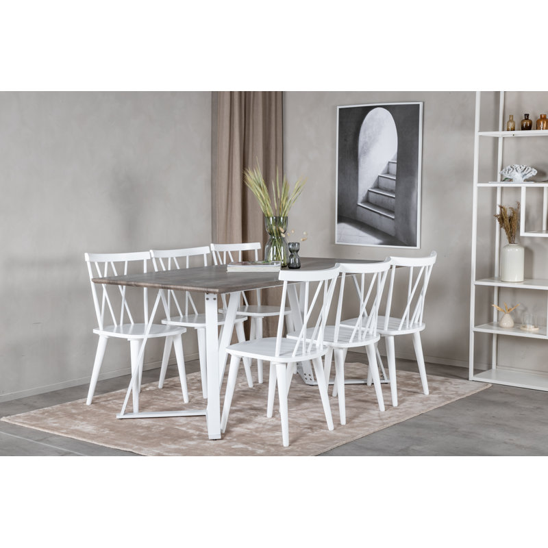 Neilsen 6 - Person Dining Set, White