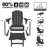 4-in-1 Multifunctional Folding Adirondack Rocking Chair with Retractable Ottoman(Set Of 2)-426933529
