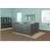 Cason Rectangle Solid Wood Reception Desk with Filing Cabinet
