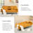 72''Modern Corduroy Convertible Folding Sofa Bed with Cup Holder-2024849033-2024849034