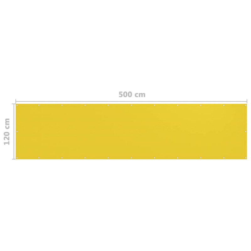 Dakota Fields 500cm W x 120cm D Plastic Cover Retractable Freestanding Awning, Yellow