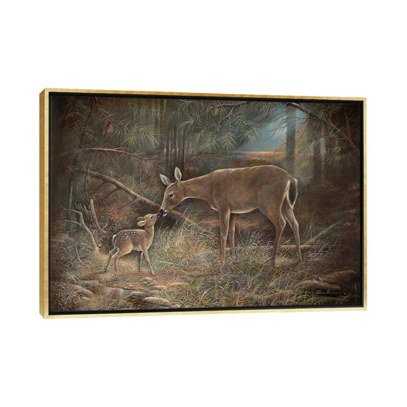 Tender Moments, 32" H x 48" W x 1.5" D, Gold Framed, No Matte