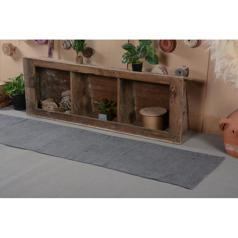 Tapis turcs, tapis rétro, tapis de couloir 2,2 pi x 9,6 pi, tapis moderne, tapis géométrique bronze, tapis frais
