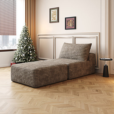 Canapé-lit convertible simple avec coussin