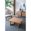 Table basse 27,6 x 27,6 x 13,8 po, pièce maîtresse de l'espace de vie en bois massif