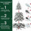 Arbre de Noël floqué PEPVC-1104521675