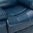 Navy Blue Leather Gel Recliner