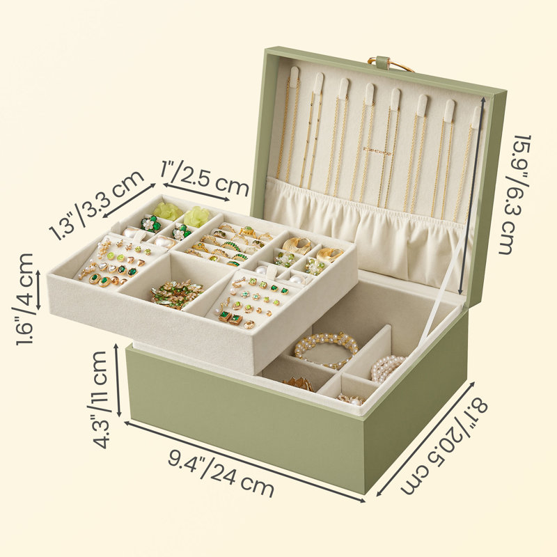 Upholstered Accessory Box +, Green