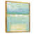 Toile avec cadre flottant or