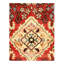Miku Oriental Area Rug in Red