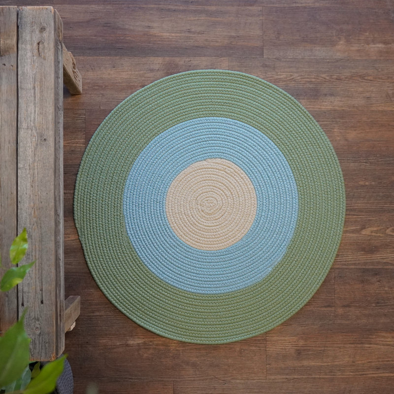 Tapis rond intérieur / extérieur tressé Melbourne, Rond 6 pi