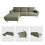 2-Piece 90" Upholstered L-Shaped Chenille Corner Sofa -2010216025
