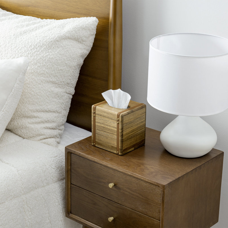 Couvre-boîte de papier hygiénique en acacia