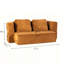 Canapé-lit convertible en chenille orange 77 po 77 po, canapé-lit pliable avec housses amovibles, canapé-lit multifonctionnel pour petits appartements, salon, chambre d'amis-128887876