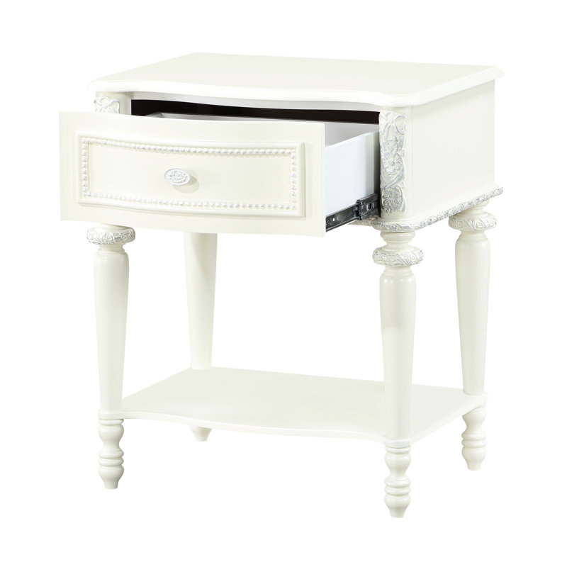 - Table de chevet transitionnelle teinte par, 1 tiroir de rangement, miroir à bord biseauté inclinable, base de miroir ovale, poids supportant 40 lb, hauteur de 26 po, largeur de 23 po, profondeur de 16 po, table de chevet inclinée