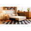 Beige Pull-Out Sofa Bed with Solid Wood Storage Chest and Solid Wood Arms Fast Dispatch From UK Warehouse – Dispatched Within 2 Days