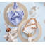 Shell Edge Napkin in White/Natural